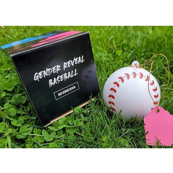 Pink Gender Reveal Baseballs for Baby Girl - Picture 1 of 8